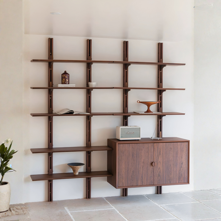 STATION Modern Solid Wood Wall Mounted Shelf - Urban Mood Singapore