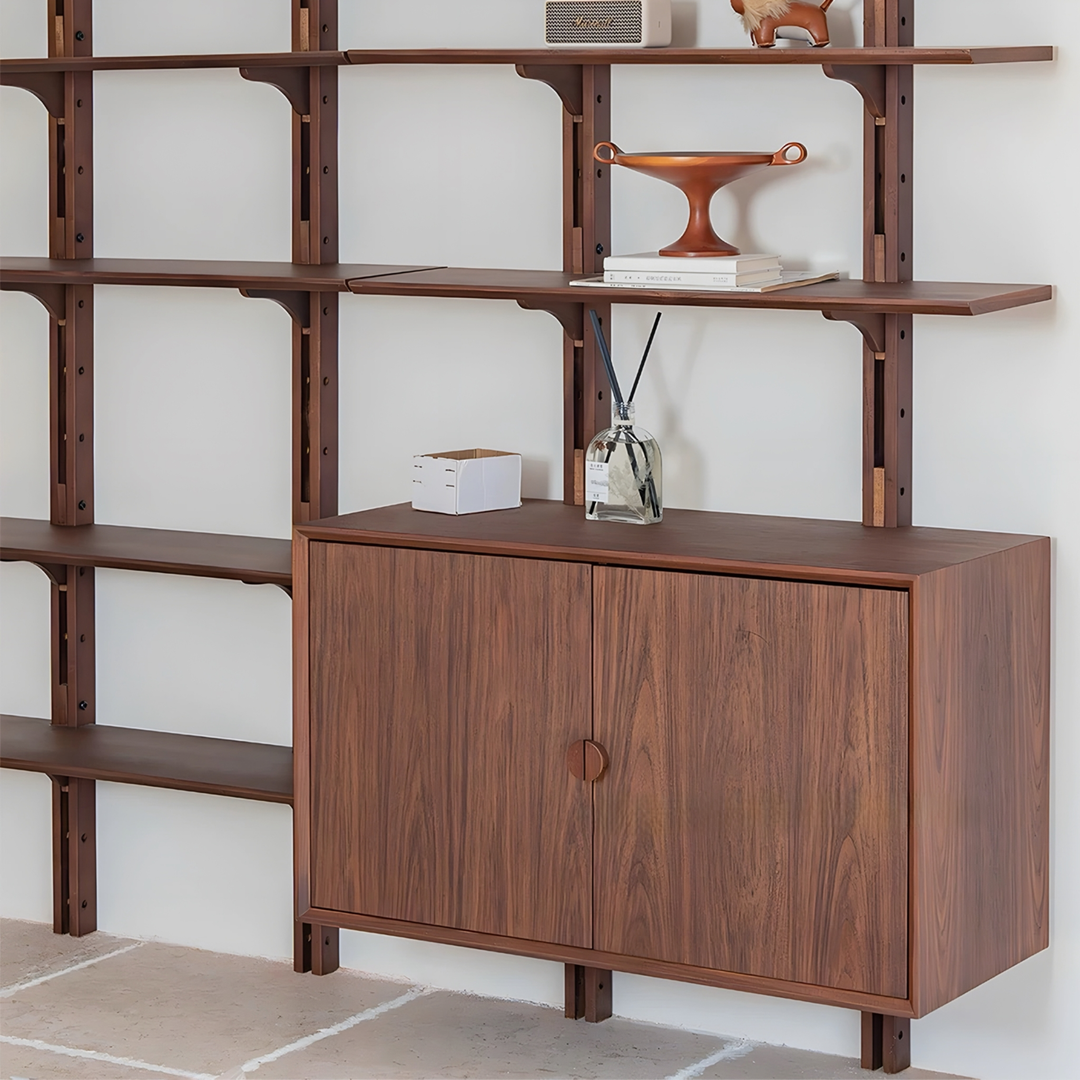 STATION Modern Solid Wood Wall Mounted Shelf - Urban Mood Singapore