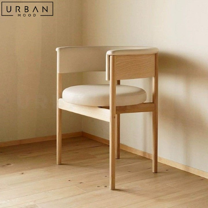 MUSO Japandi Solid Wood Dining Chair