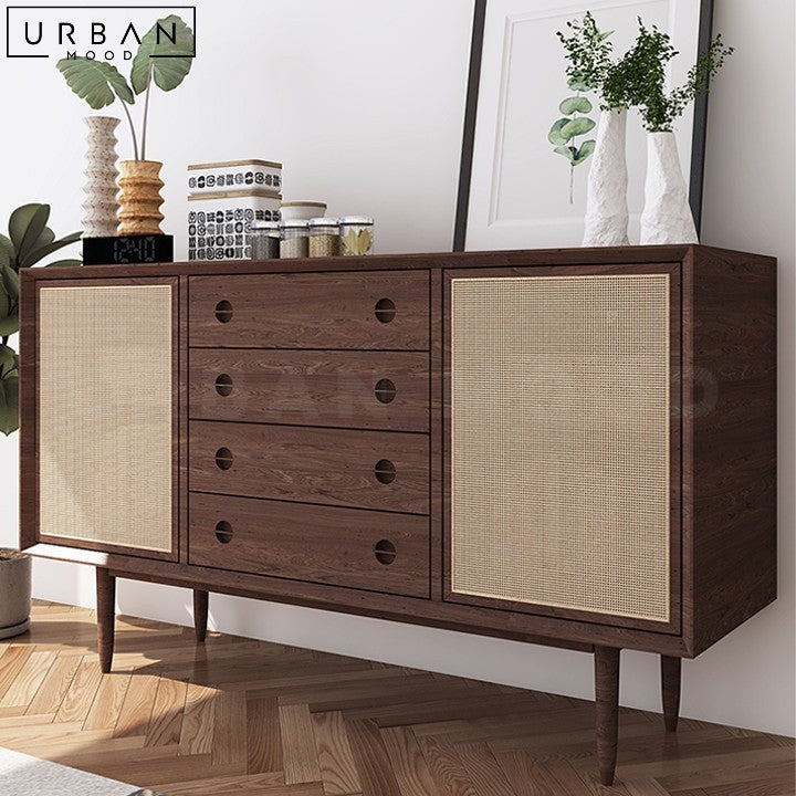 STEPHANIE Japandi Solid Wood Sideboard