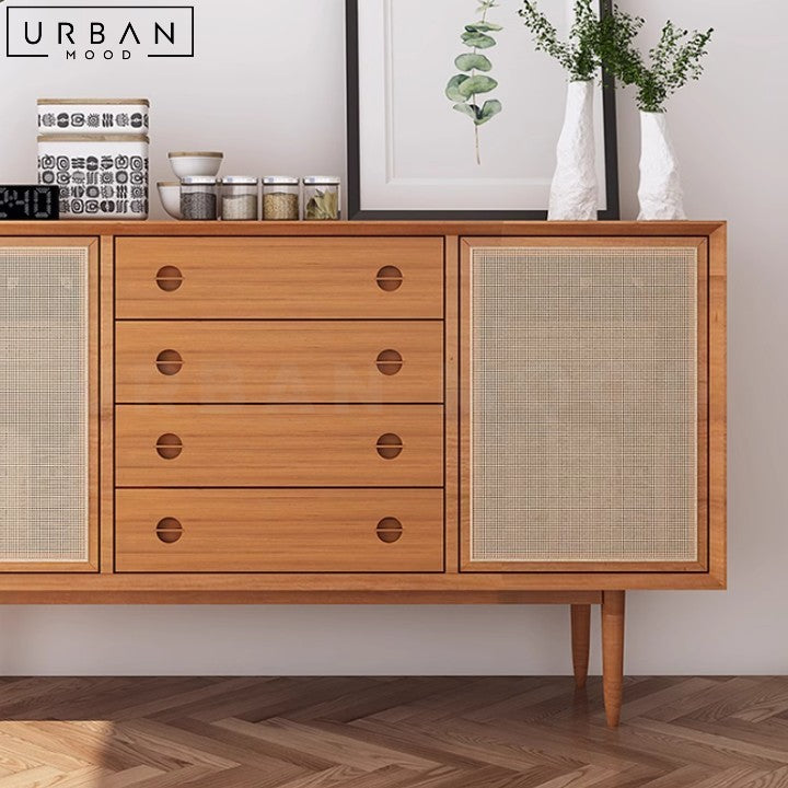 STEPHANIE Japandi Solid Wood Sideboard