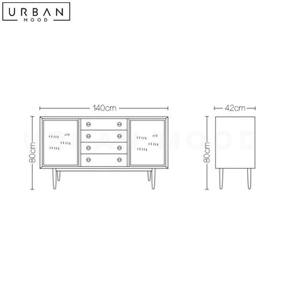 STEPHANIE Japandi Solid Wood Sideboard