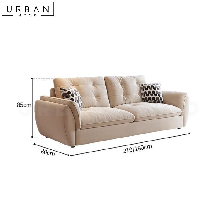 STEROS Modern Fabric Sofa