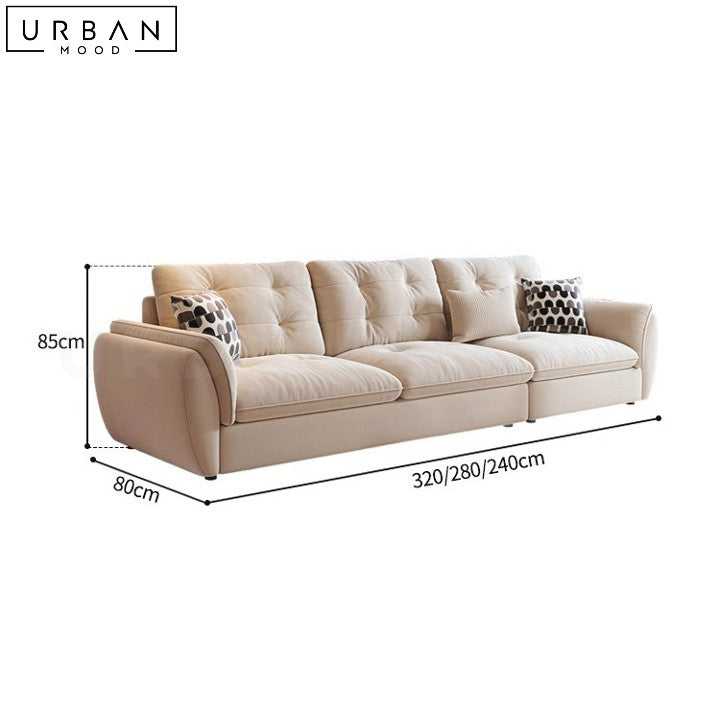 STEROS Modern Fabric Sofa