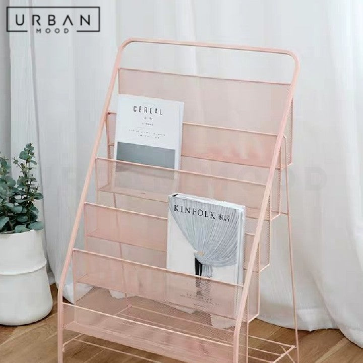 STIRLING Modern Industrial Mesh Magazine Rack