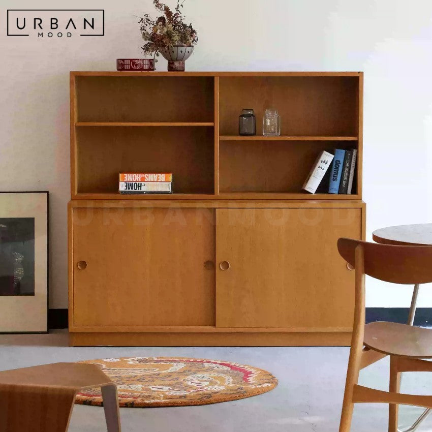 STOCKER Danish Solid Wood Bookshelf