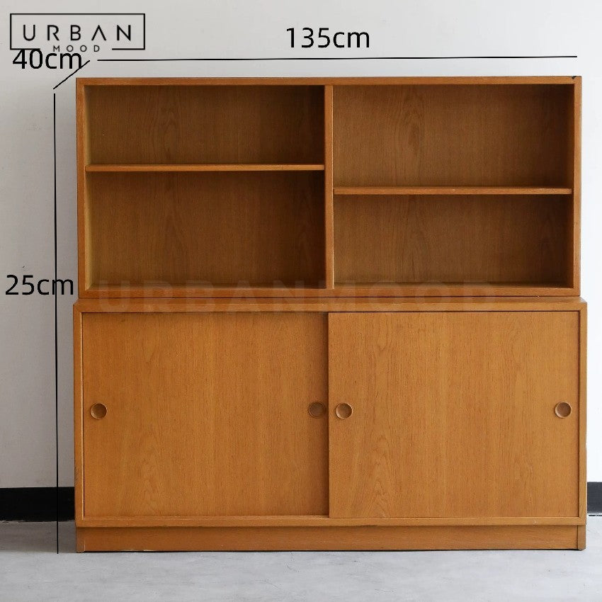 STOCKER Danish Solid Wood Bookshelf