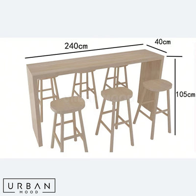 STORM Japandi Bar Table & Chairs