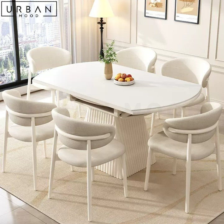 STRODE Japandi Round Sintered Stone Dining Table