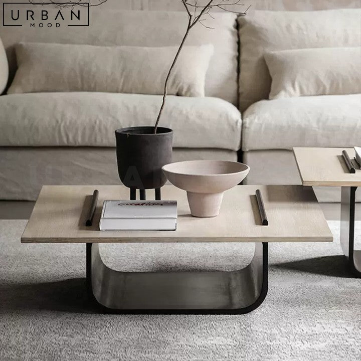 CHARS Modern Solid Wood Coffee Table