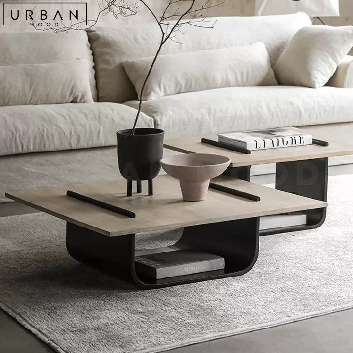 CHARS Modern Solid Wood Coffee Table