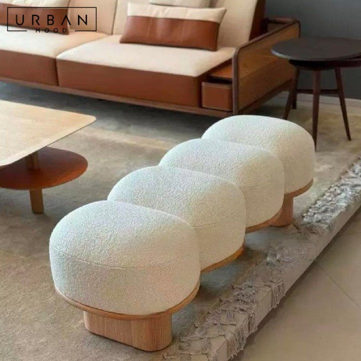 NING Modern Boucle Bench