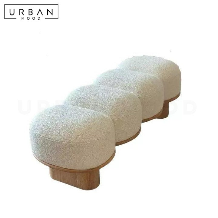 NING Modern Boucle Bench