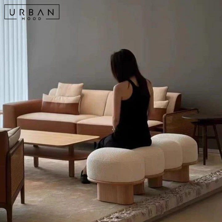 NING Modern Boucle Bench