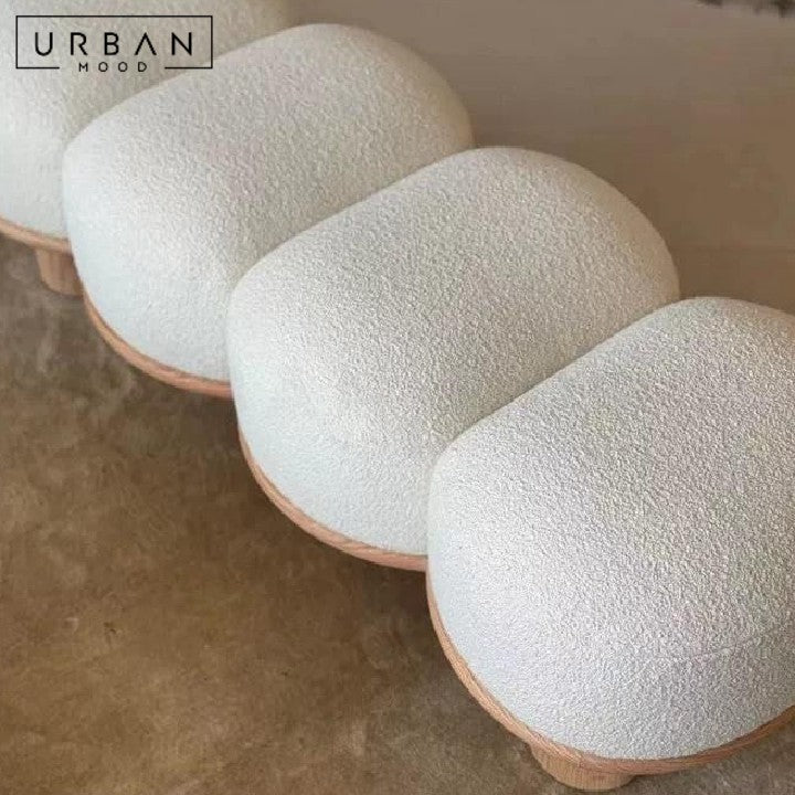 NING Modern Boucle Bench