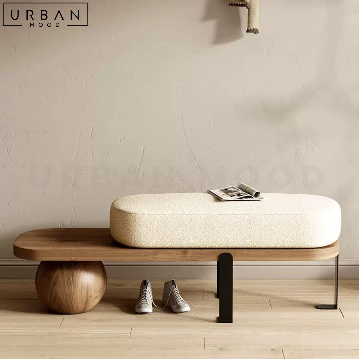 VIS Modern Boucle Bench