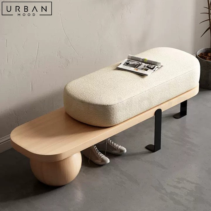 VIS Modern Boucle Bench