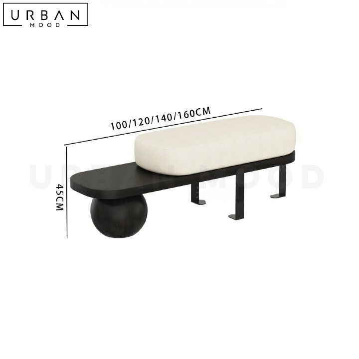 VIS Modern Boucle Bench