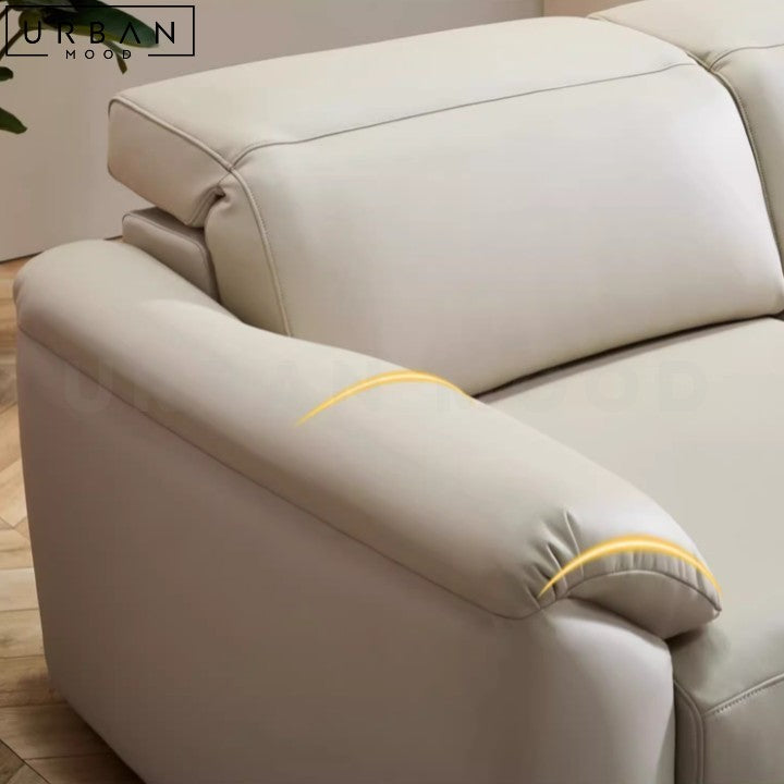 SYEDA Modern Leather Recliner Sofa