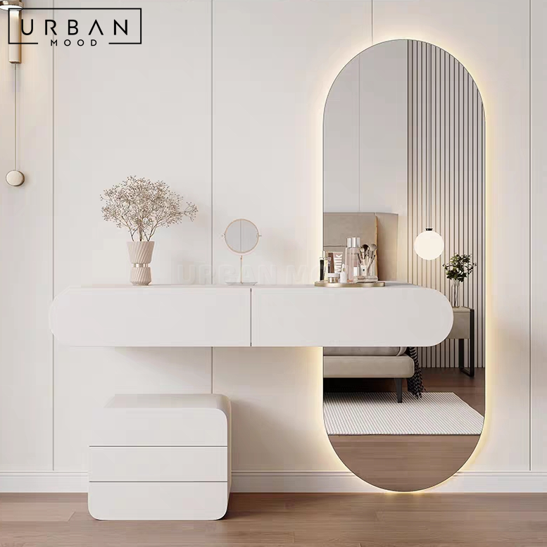 SYNTHRIA Modern Vanity Table Set – Urban Mood