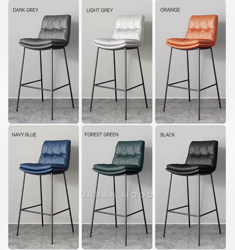 SHADE Modern Leathaire Bar Stool Urban Mood