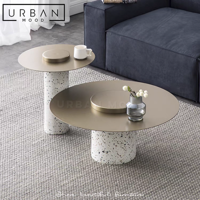 SIGRID Modern Terrazzo Coffee Table