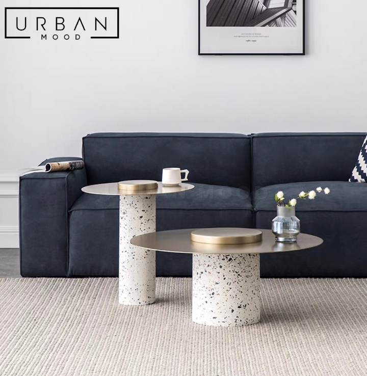 SIGRID Modern Terrazzo Coffee Table