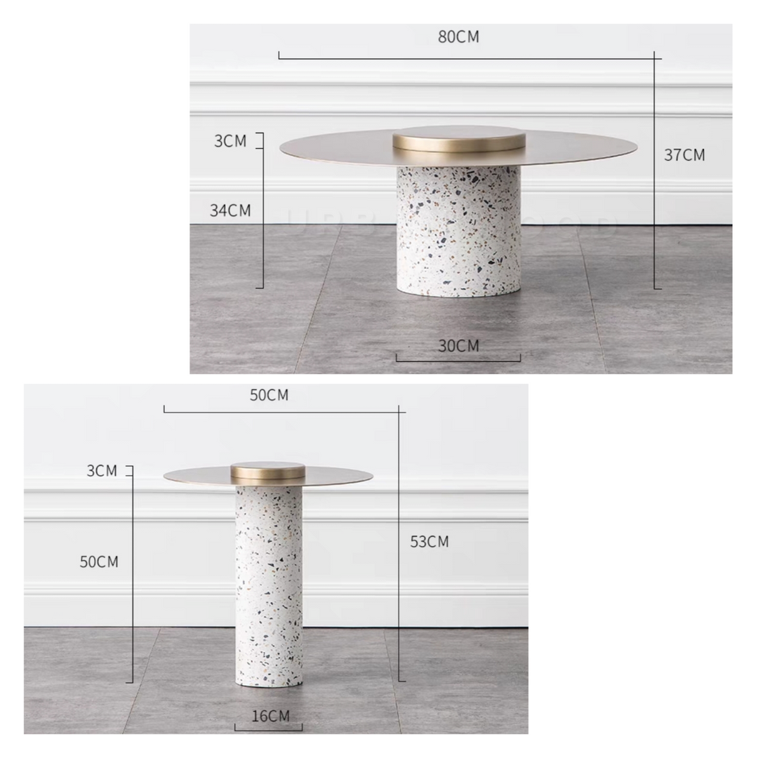 SIGRID Modern Terrazzo Coffee Table