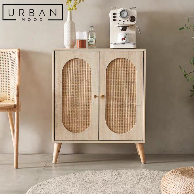 SOMA Rustic Rattan Sideboard