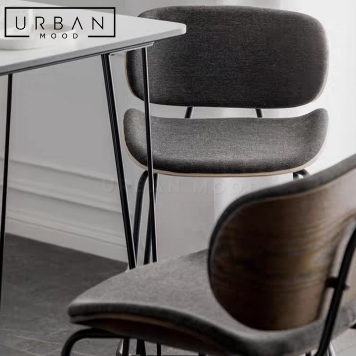 STAUNCH Modern Fabric Bar Stool