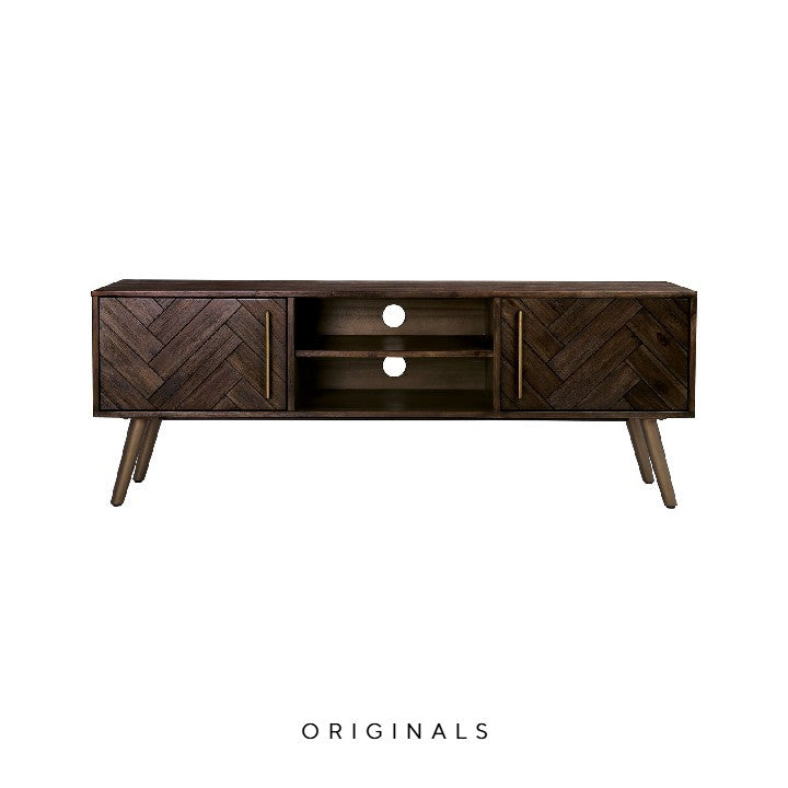 TADESSE Mid Century Solid Wood TV Console