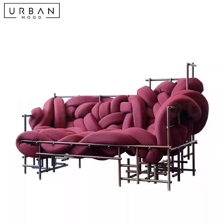 TAHA Contemporary Velvet Lounge Chair