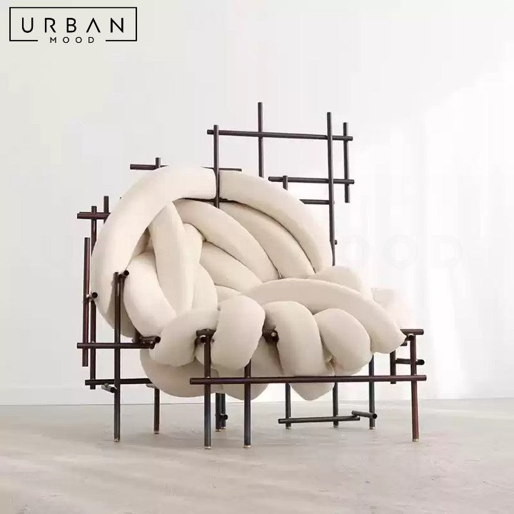 TAHA Contemporary Velvet Lounge Chair
