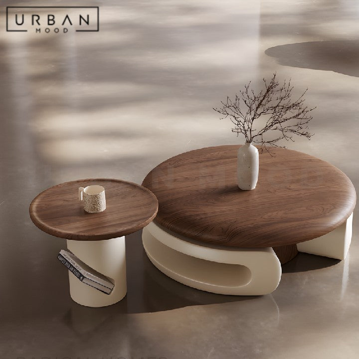 TAIWO Modern Round Nesting Coffee Table