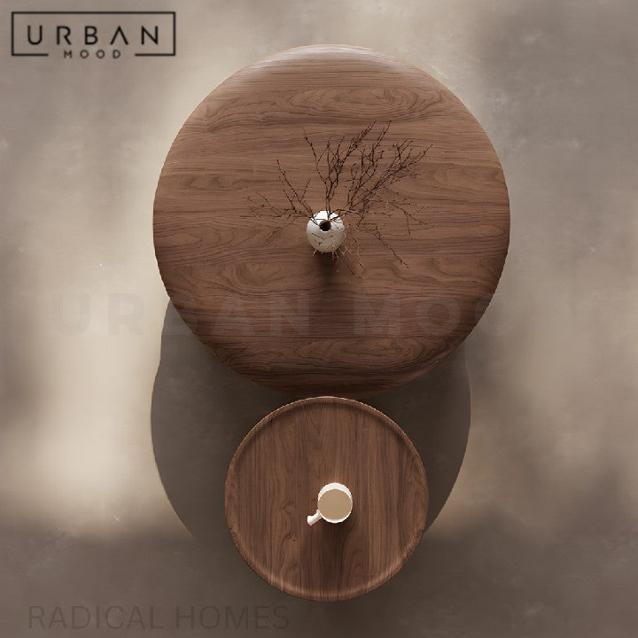 TAIWO Modern Round Nesting Coffee Table