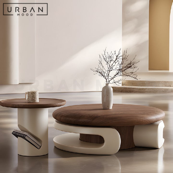 TAIWO Modern Round Nesting Coffee Table