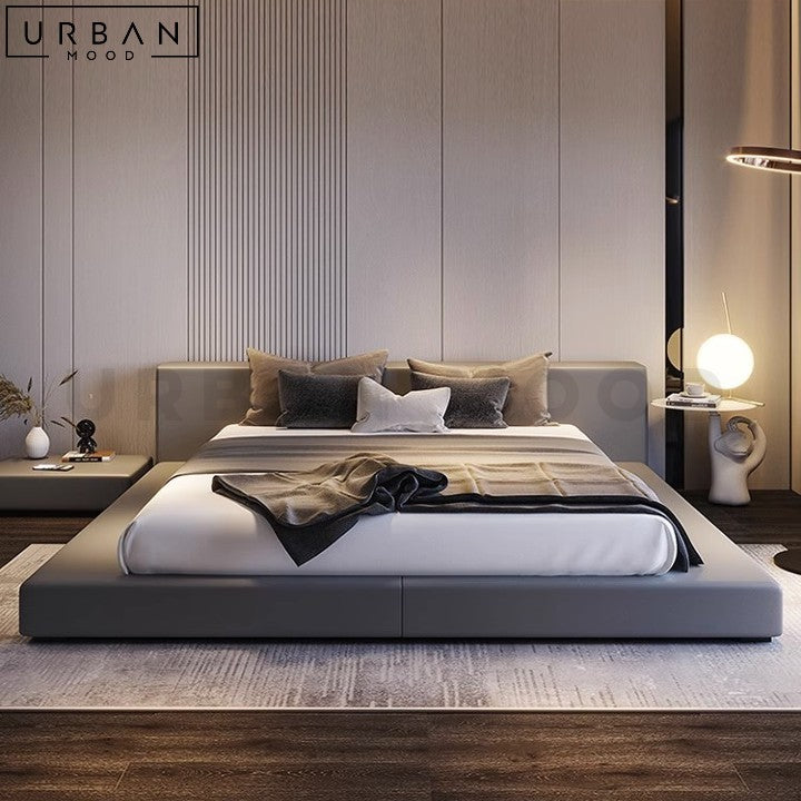 TALANA Modern Leather Platform Bedframe