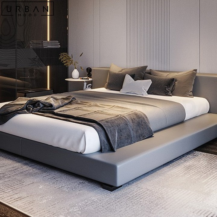 TALANA Modern Leather Platform Bedframe