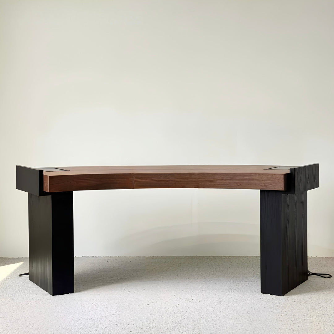 TAMBOUR Modern Solid Wood Study Table - Urban Mood Singapore