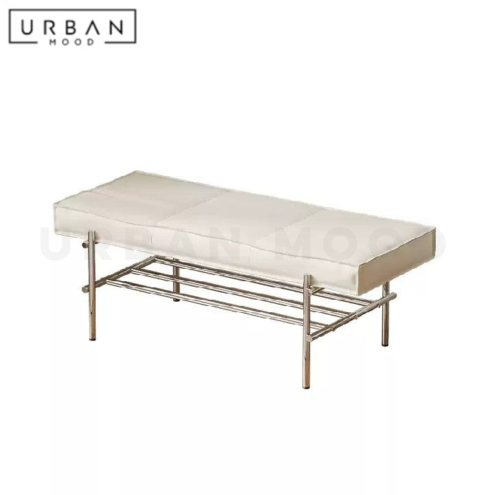 TANGENT Modern Leather Bench