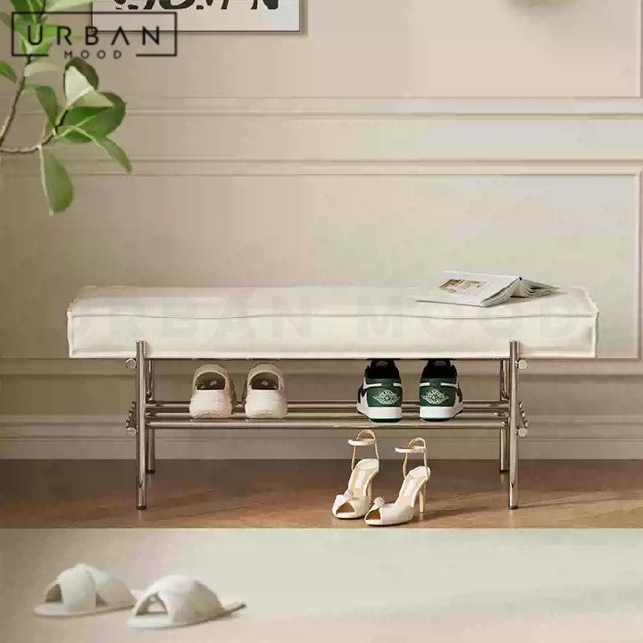 TANGENT Modern Leather Bench