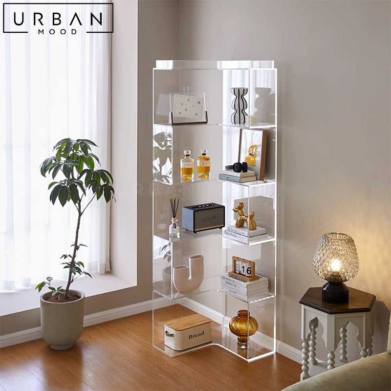 TANI Modern Glass Display Shelf