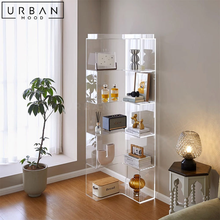 TANI Modern Glass Display Shelf