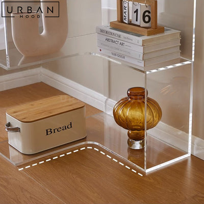 TANI Modern Glass Display Shelf