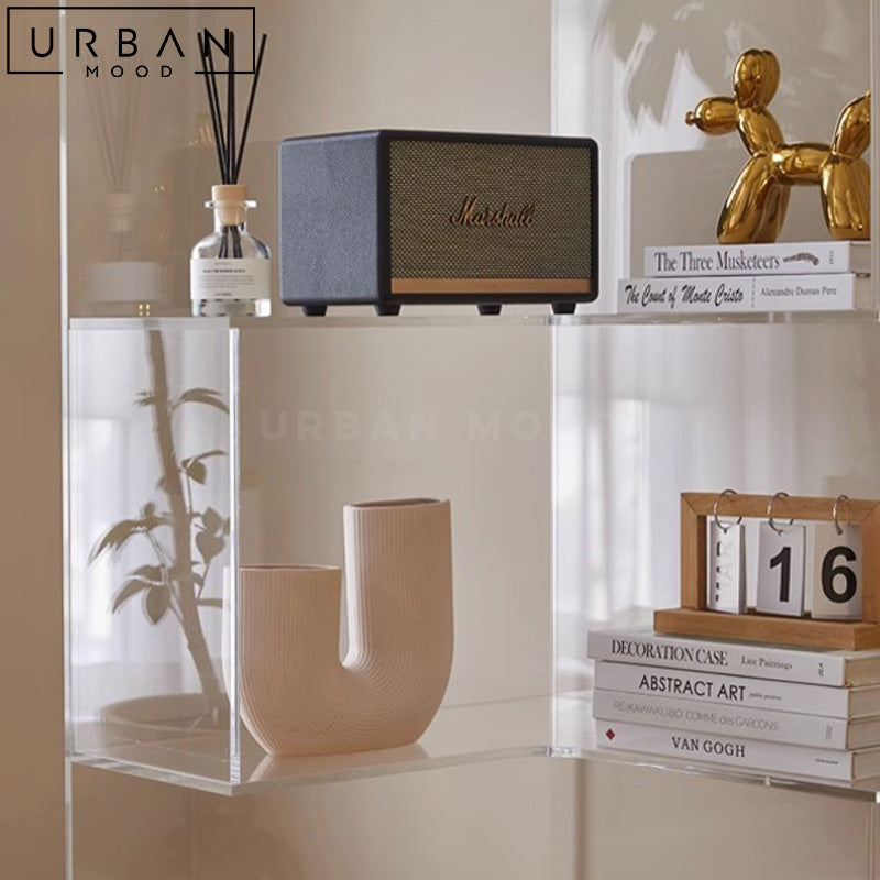 TANI Modern Glass Display Shelf