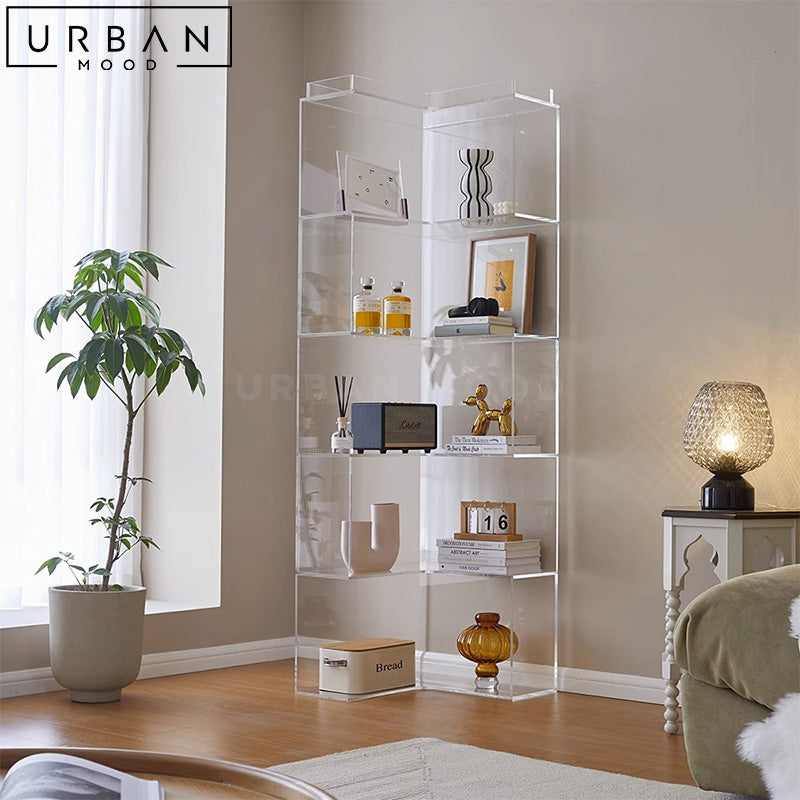 TANI Modern Glass Display Shelf