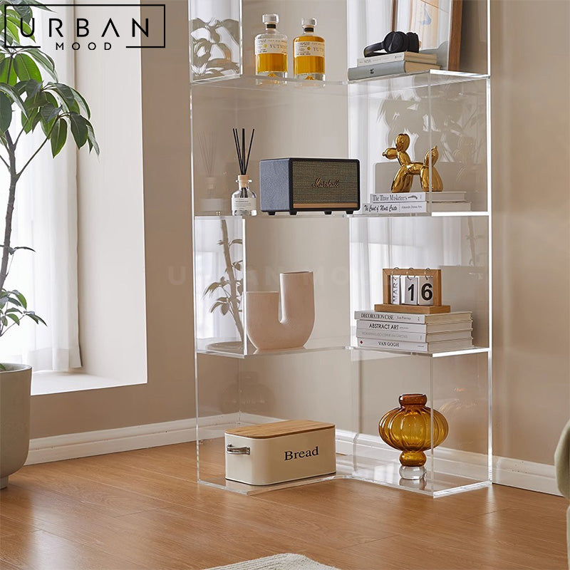 TANI Modern Glass Display Shelf