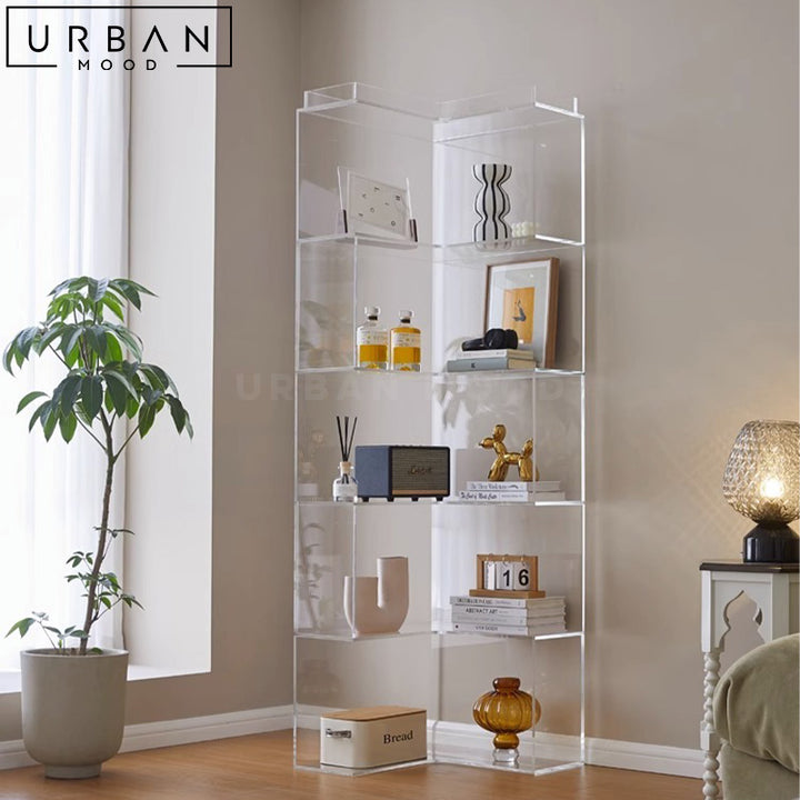 TANI Modern Glass Display Shelf