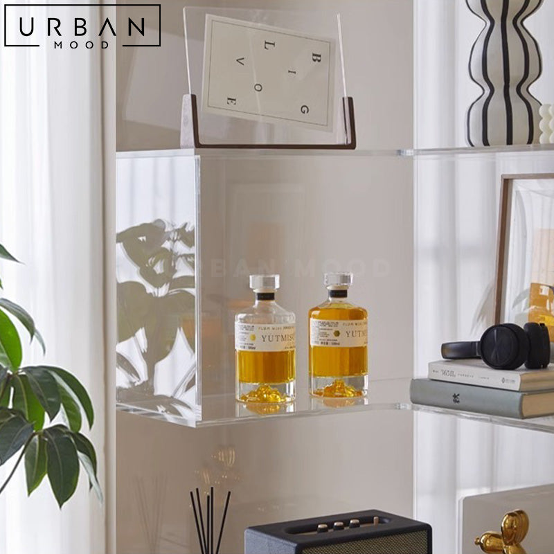 TANI Modern Glass Display Shelf