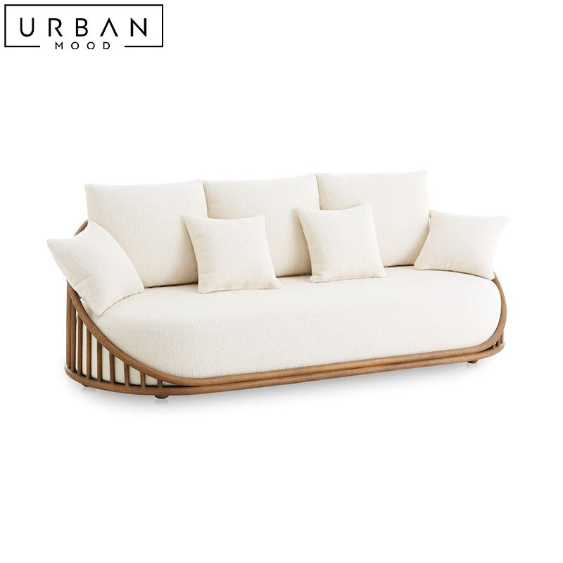 TANIS Japandi Solid Wood Sofa